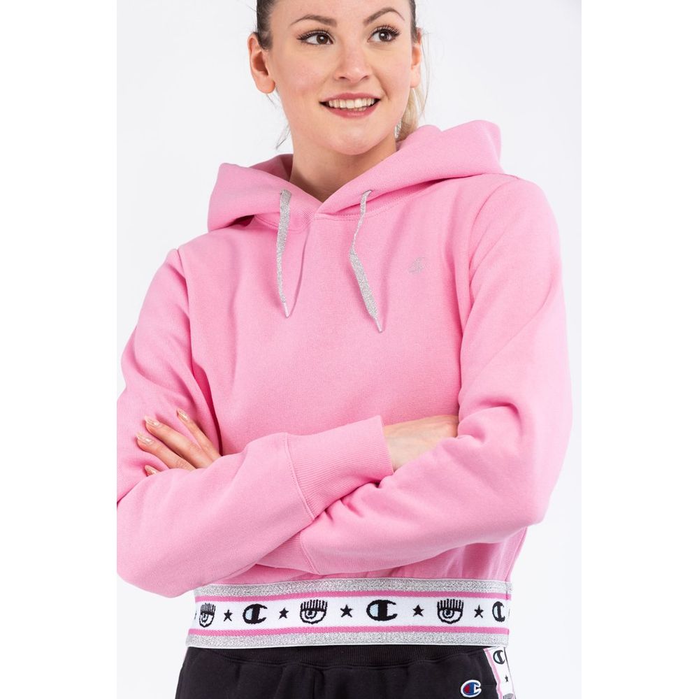 Champion Women's Relaxed Fit Cotton Polyester Sweatshirt - Multicolor Pink