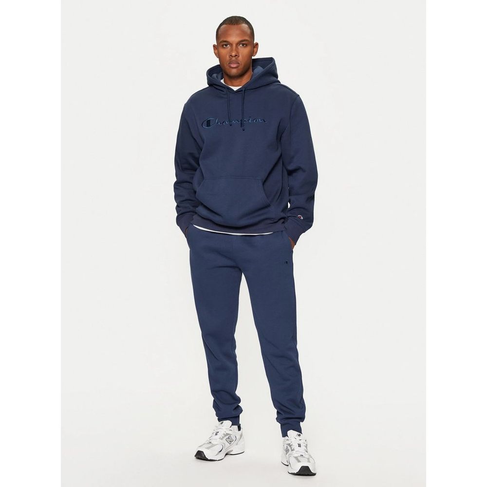 Champion Men's Cotton Polyester Joggers - Light Blue