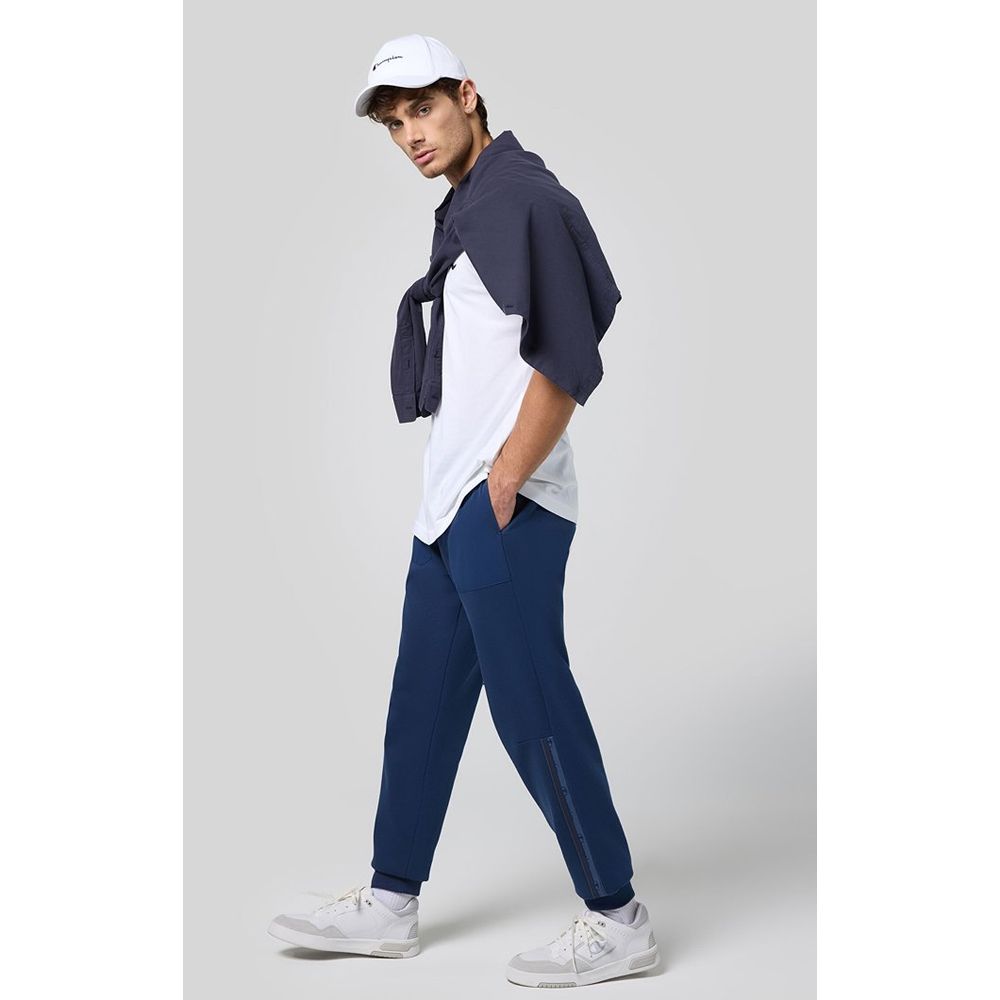 Champion Men's Relaxed Fit Cotton Polyester Joggers - Light Blue