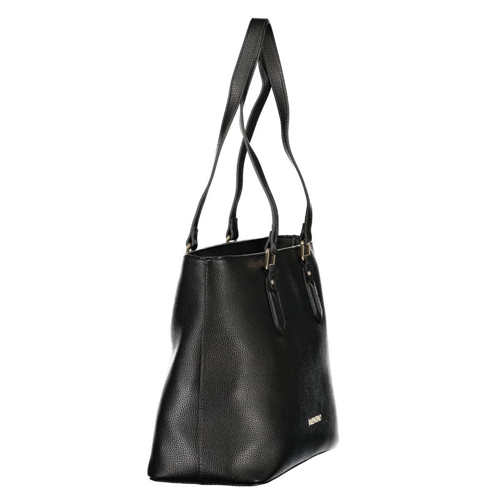 Mario Valentino Polyethylene Shoulder Handbag - Black Signature