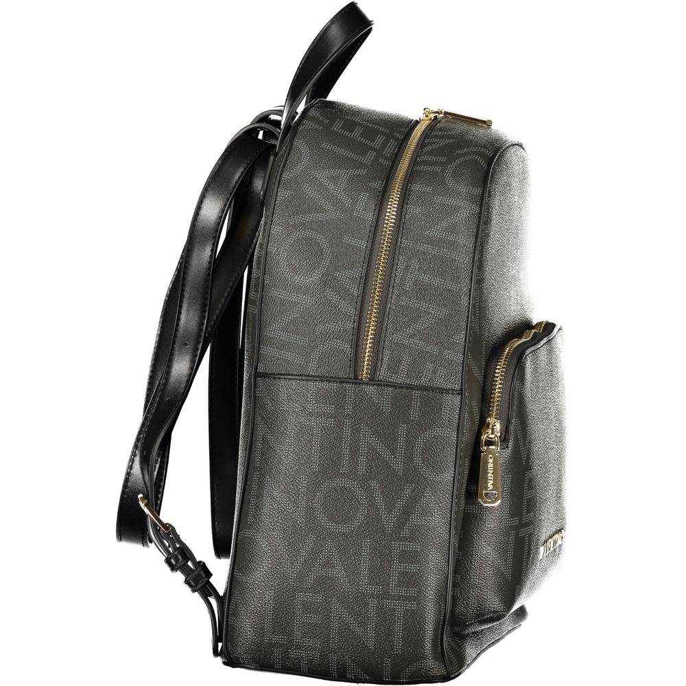 Mario Valentino Polyurethane Backpack - Black