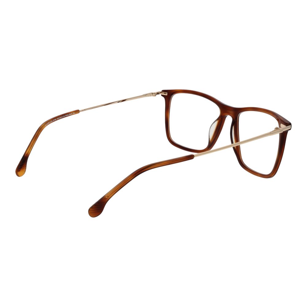Eyeglasses Frames by Lozza for men in metal brown features a refined silhouette, showcasing a refined brown coloured frame and full-frame frame design for a sophisticated, premium look.