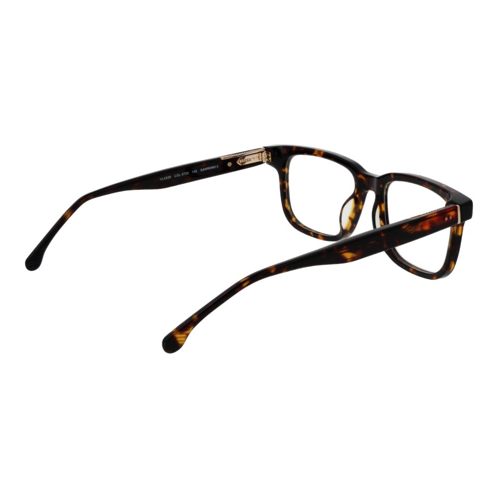 Eyeglasses Frames by Lozza for men in cellulose acetate brown features an refined silhouette, showcasing a sophisticated brown coloured frame and refined full-frame frame design for a refined look.