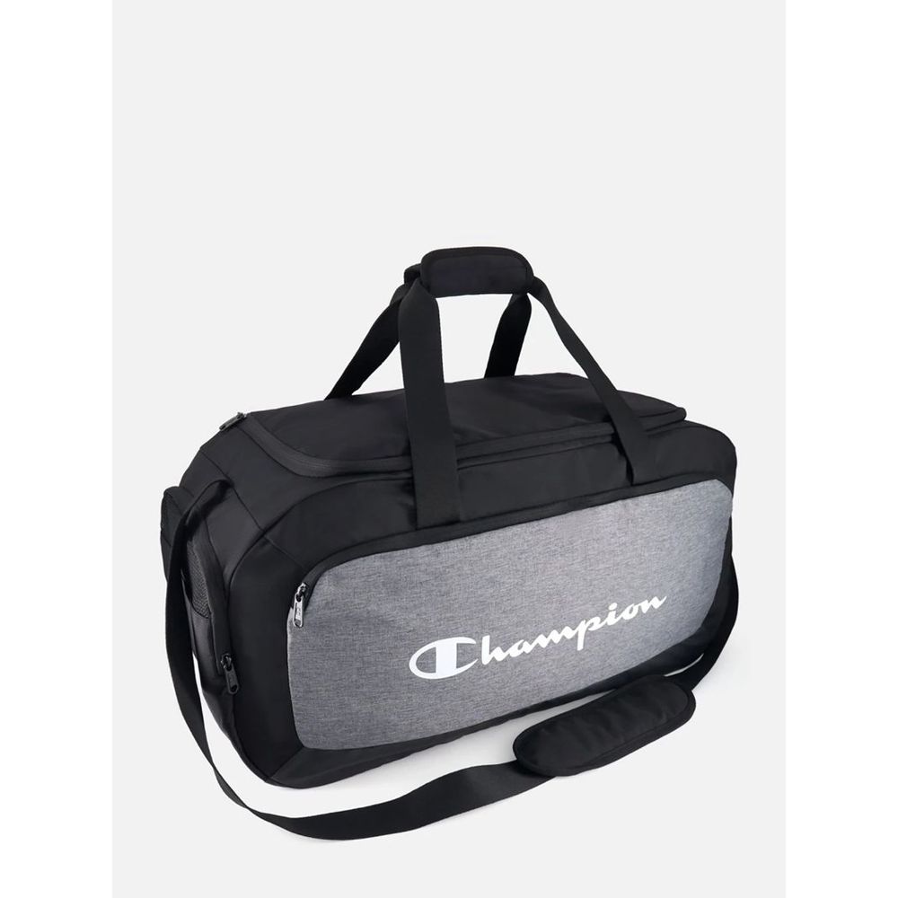 Champion Polyester Gym Travel Duffel Bag - Black