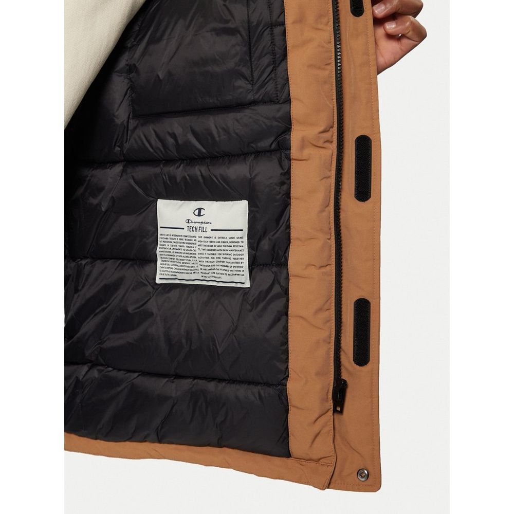 Champion Men's Cotton Polyester Parka - Brown