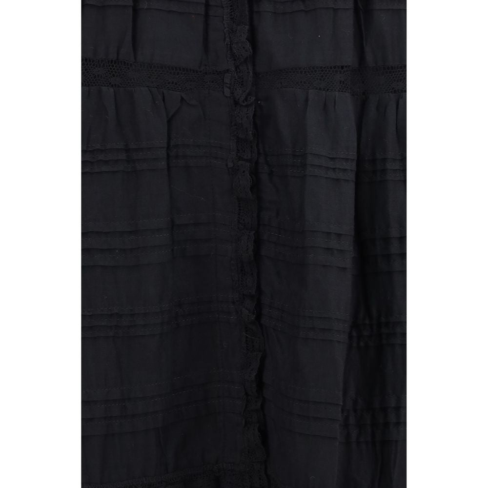 Marant Etoile Black Cotton Casual Dress