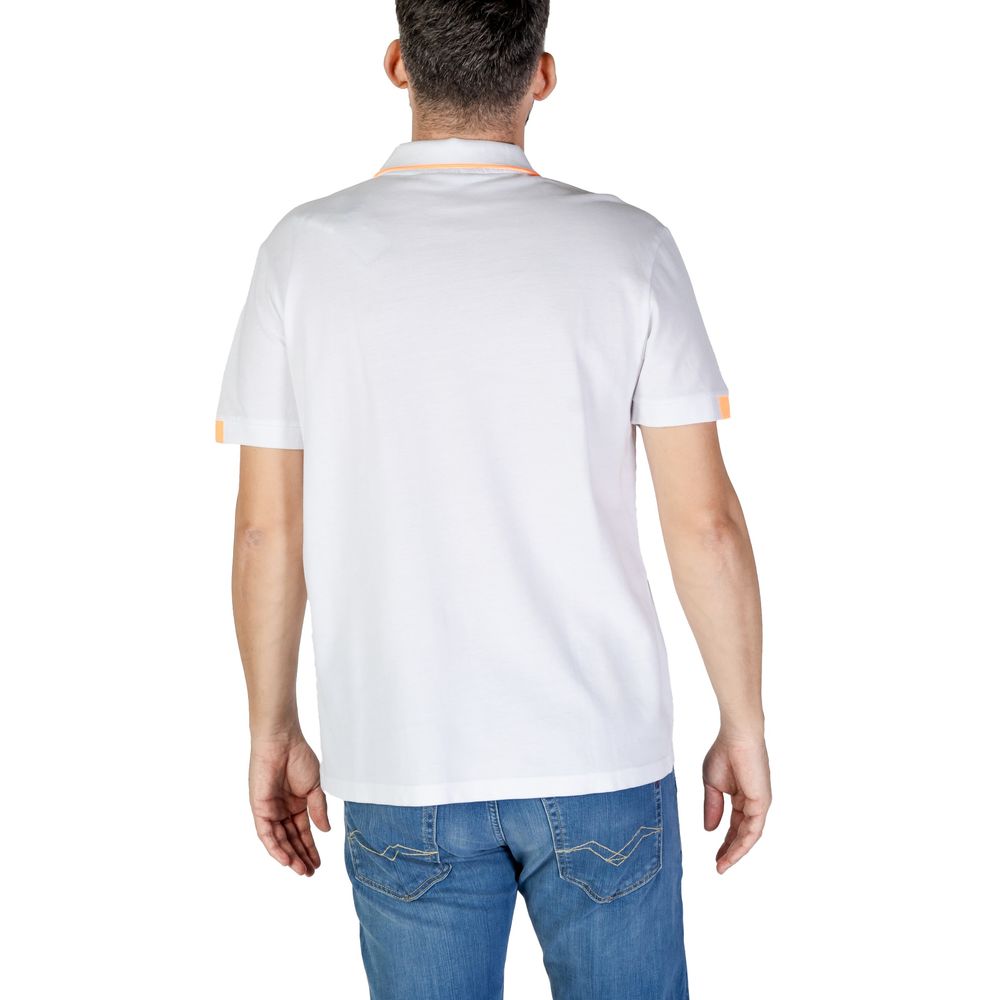 Polo Shirt by Refrigiwear for men in cotton white presents a distinguished silhouette, showcasing a sophisticated and distinguished for a truly distinguished finish.