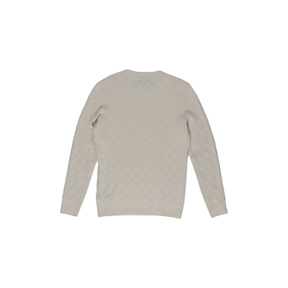 Sweater by In My Hood for men in wool & polyester cream features an tactile silhouette, showcasing a sophisticated and tactile for a refined finish.