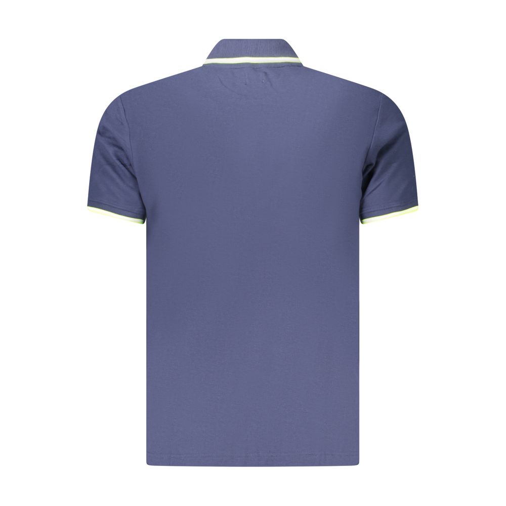 Polo Shirt by U.S. Grand Polo for men in cotton blue & print features a eye catching silhouette, showcasing a refined and for a eye catching finish.