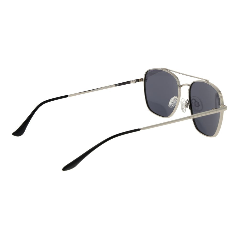 This Sunglasses by Replay for unisex in metal silver presents a sumptuous silhouette, showcasing a sumptuous aviator full-rim frame design in silver coloured frame and high-performance polarized category-3-dark-tint lens.
