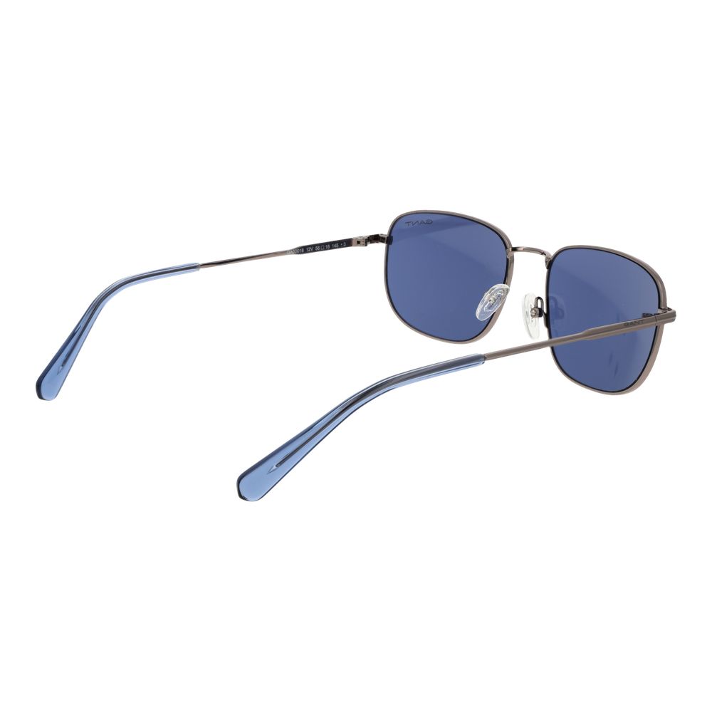 Gant Rectangle Non Polarized Dark Tint Metal Sunglasses - Grey