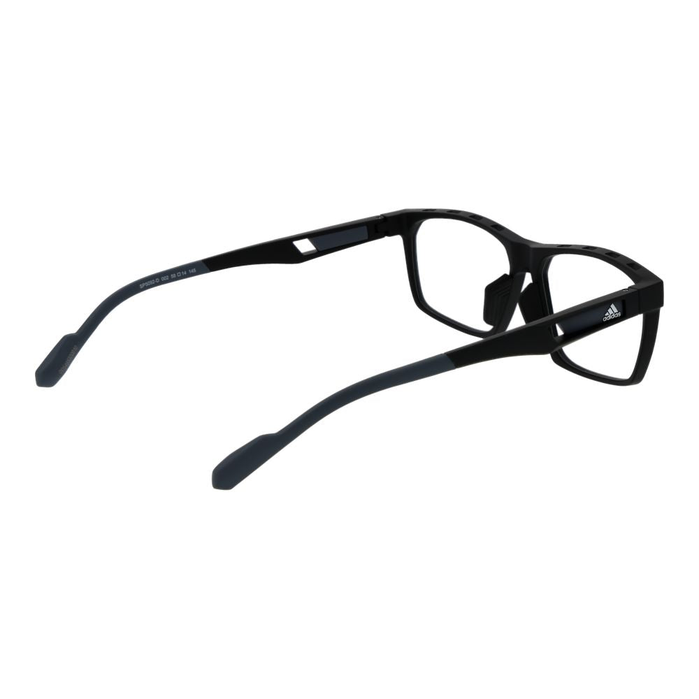 Eyeglasses Frames by Adidas for men in plastic black features an refined silhouette, showcasing the refined black coloured frame and sophisticated full-frame frame design.