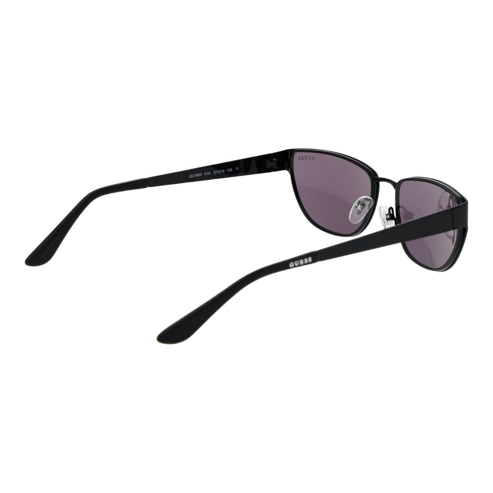 Guess Rectangle Non-Polarized Dark-Tint Metal Sunglasses - Black