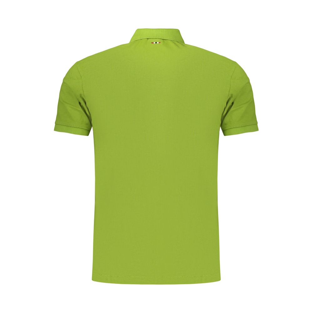 Polo Shirt by Napapijri for men in cotton green presents a distinguished silhouette, showcasing a sophisticated and distinguished for a truly distinguished finish.