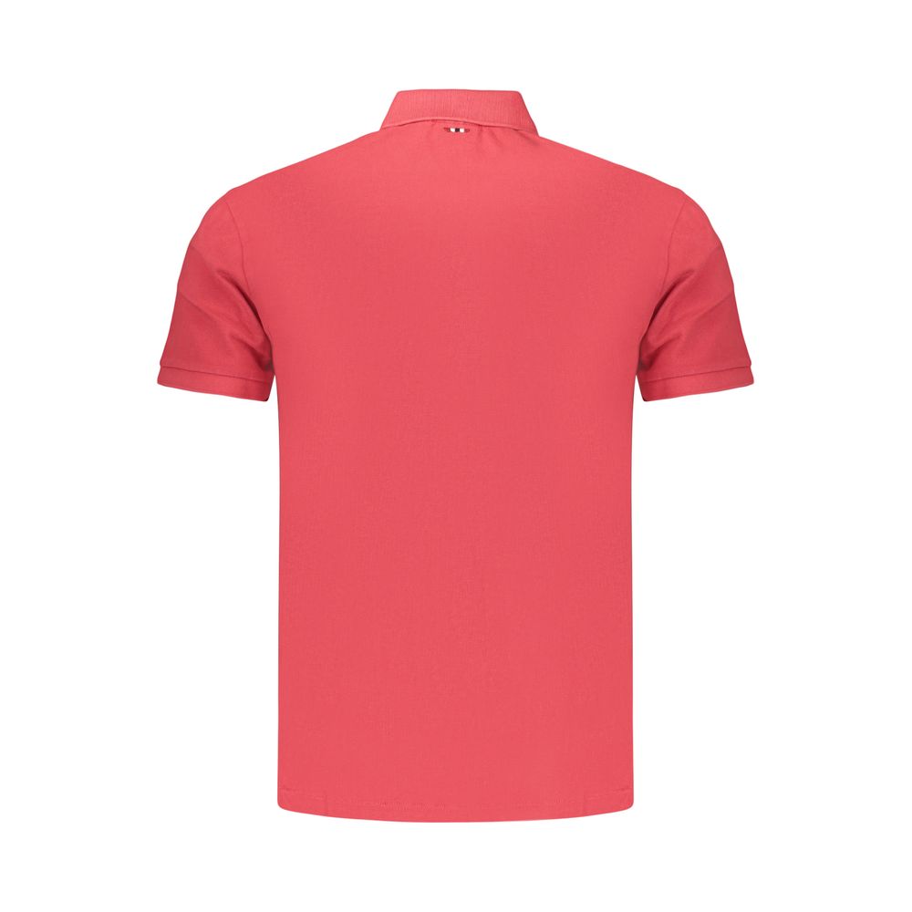 Polo Shirt by Napapijri for men in cotton red presents a distinguished silhouette, showcasing a sophisticated and distinguished for a truly distinguished finish.