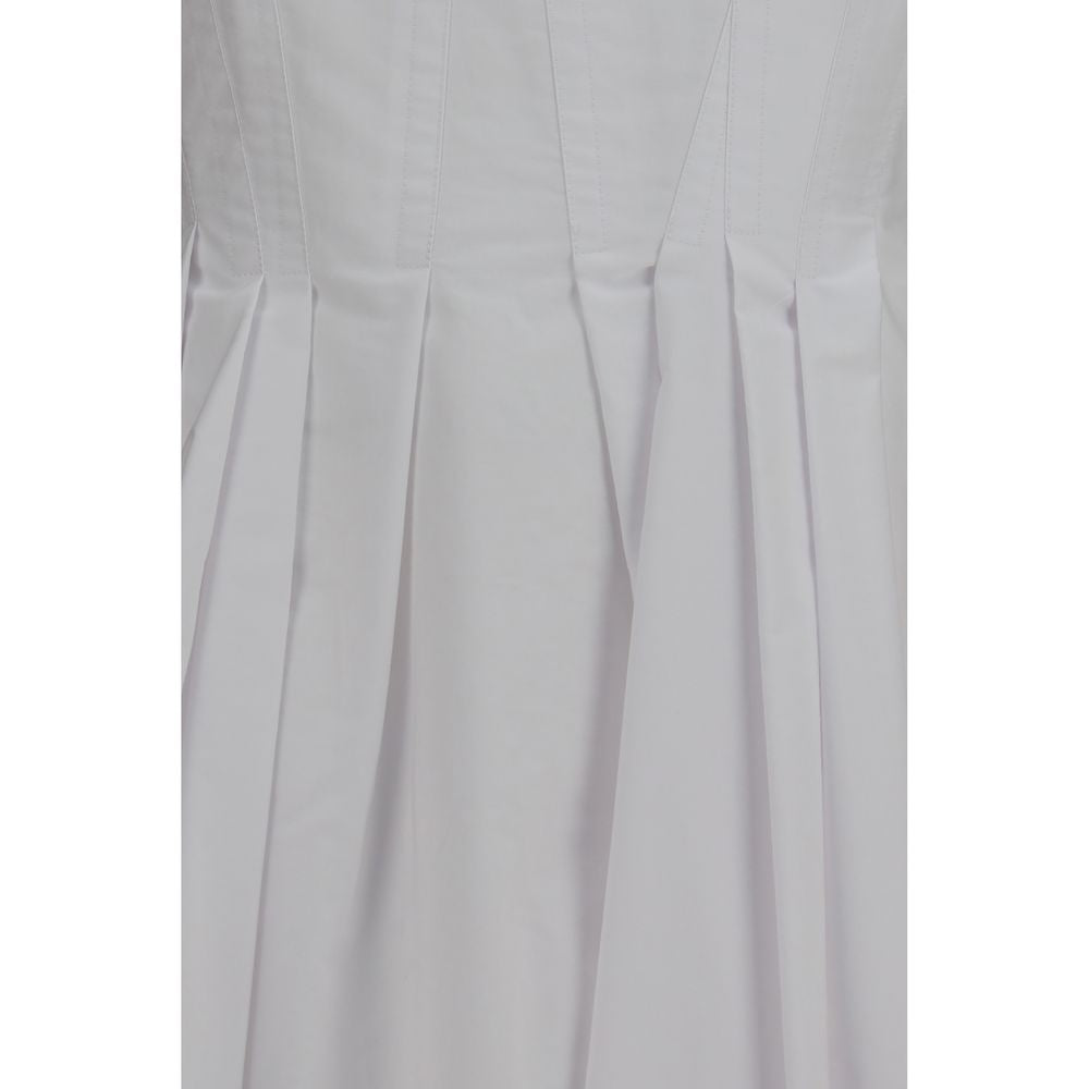 Dress by Max Mara for women in cotton white features an magnificent silhouette, artfully detailed with a magnificent and that flows into an magnificent short.
