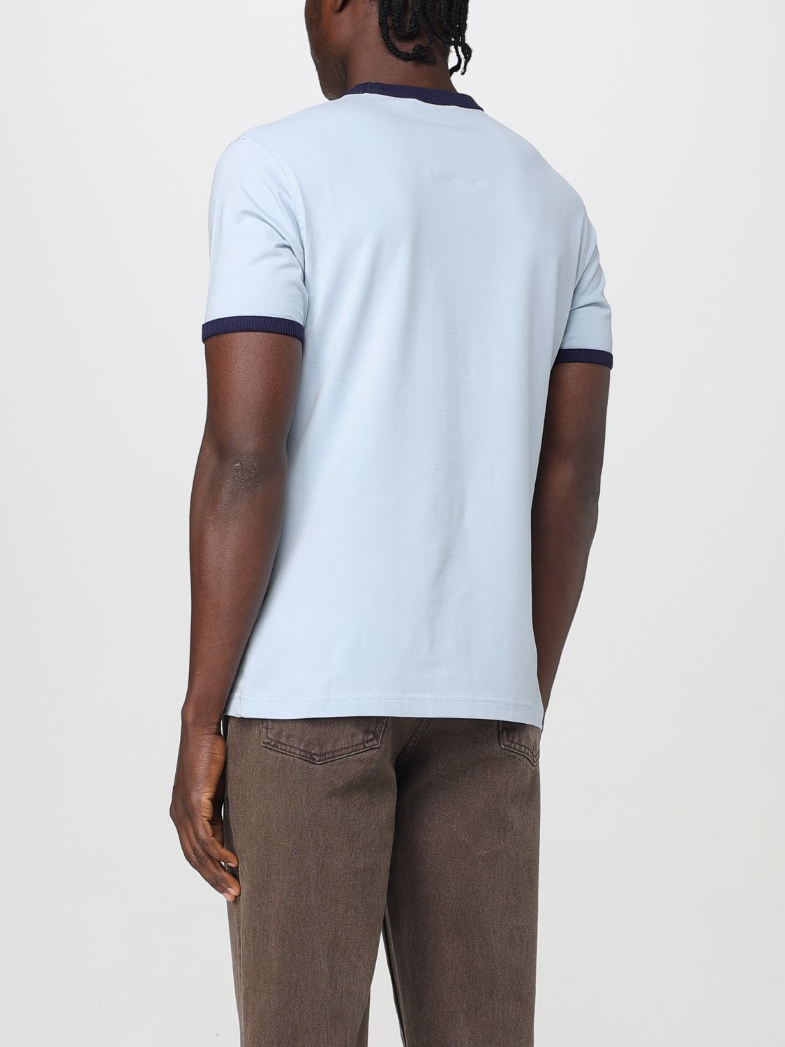 T-Shirt by Daily Paper for men in cotton blue features an edgy silhouette, meticulously detailed with a sophisticated and for a truly edgy finish.