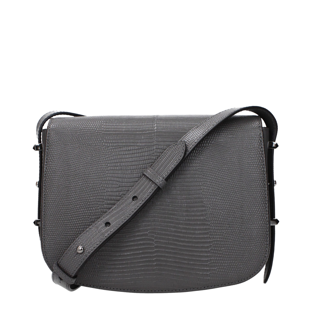Jimmy Choo Leather Crossbody Handbag - Gray