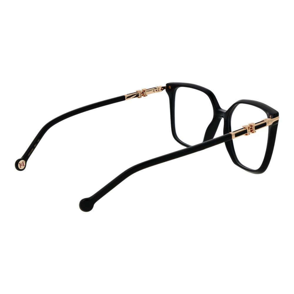 Carolina Herrera Women's Full Rim Square Acetate Eyeglasses Frames - Black