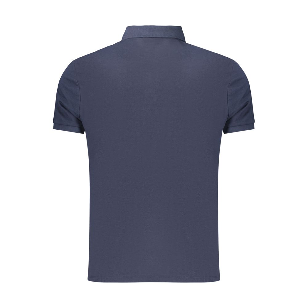 Polo Shirt by Calvin Klein for men in cotton blue presents a crisp silhouette, artfully detailed with a crisp and crisp .