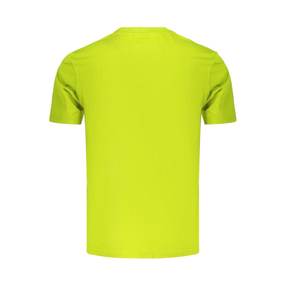 Activewear T-Shirt by Napapijri for men in cotton green & signature features a dynamic silhouette with and enhanced by functional .