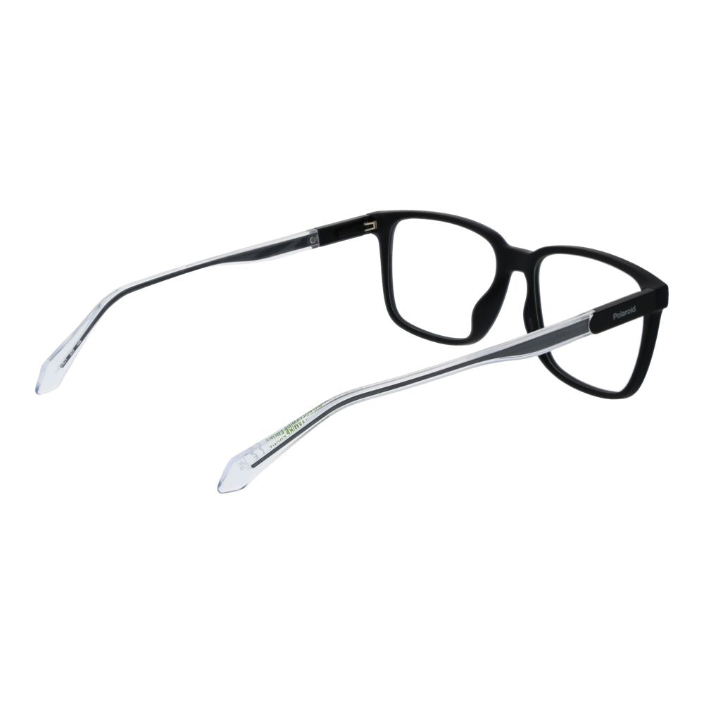 Polaroid Men's Full-Rim Square Polyamide Eyeglasses Frames - Black