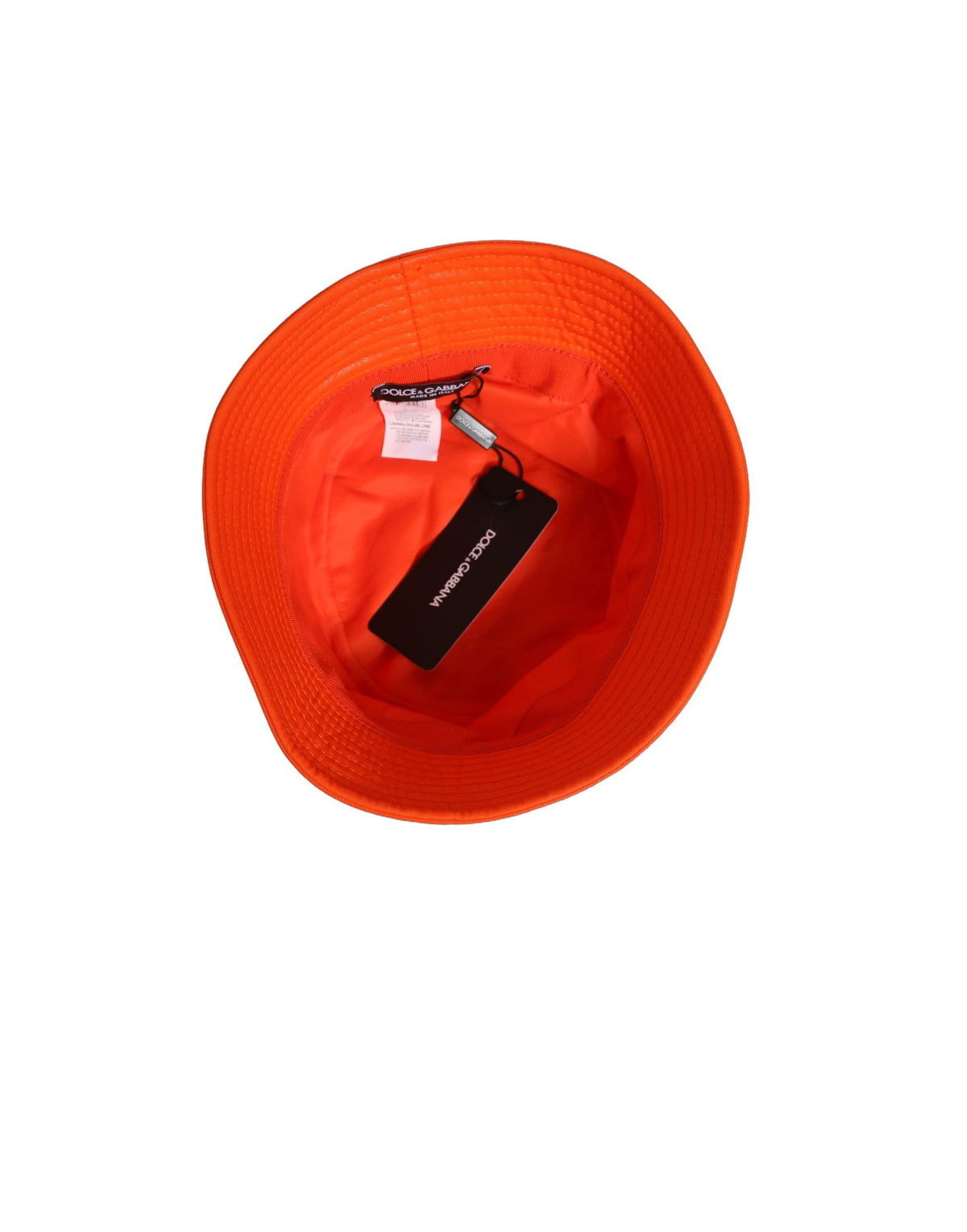 Dolce & Gabbana 9 To 5 Cotton Polyester & Crystal Bucket Hat - Orange