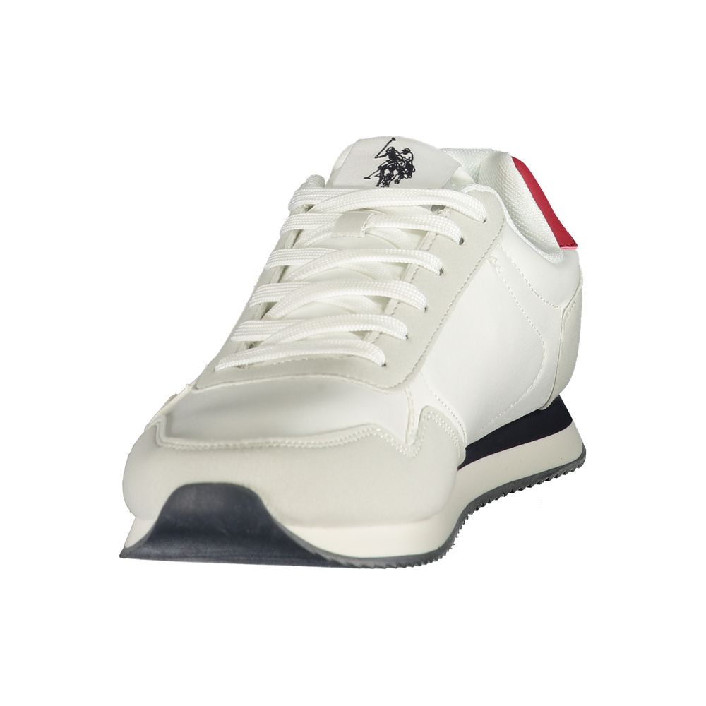 U.S. POLO ASSN. Men's Athletic Polyester & Polyurethane Sneakers - Blue White