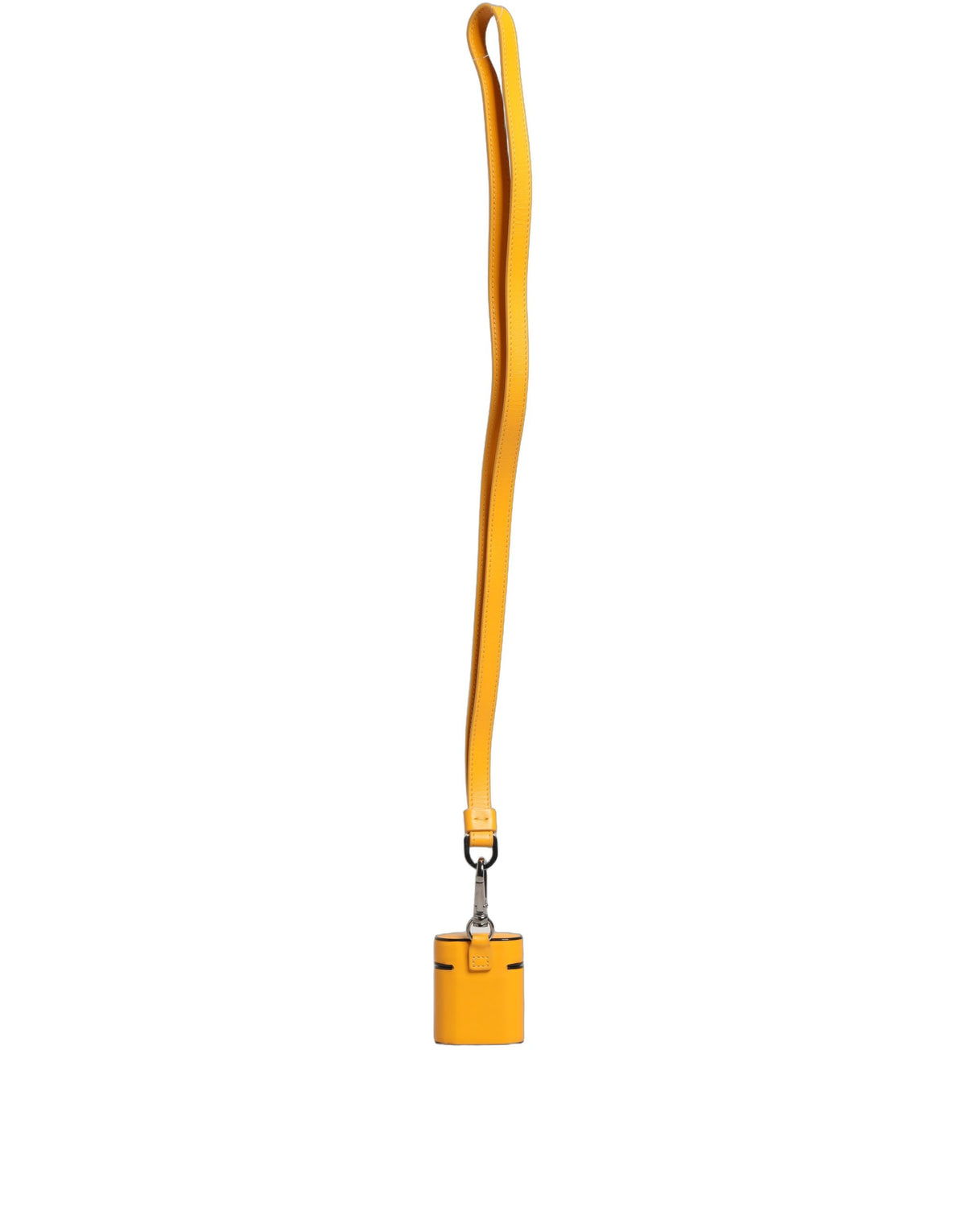 Dolce & Gabbana Polyurethane & Calf Leather Earbuds Carrying Case - Yellow