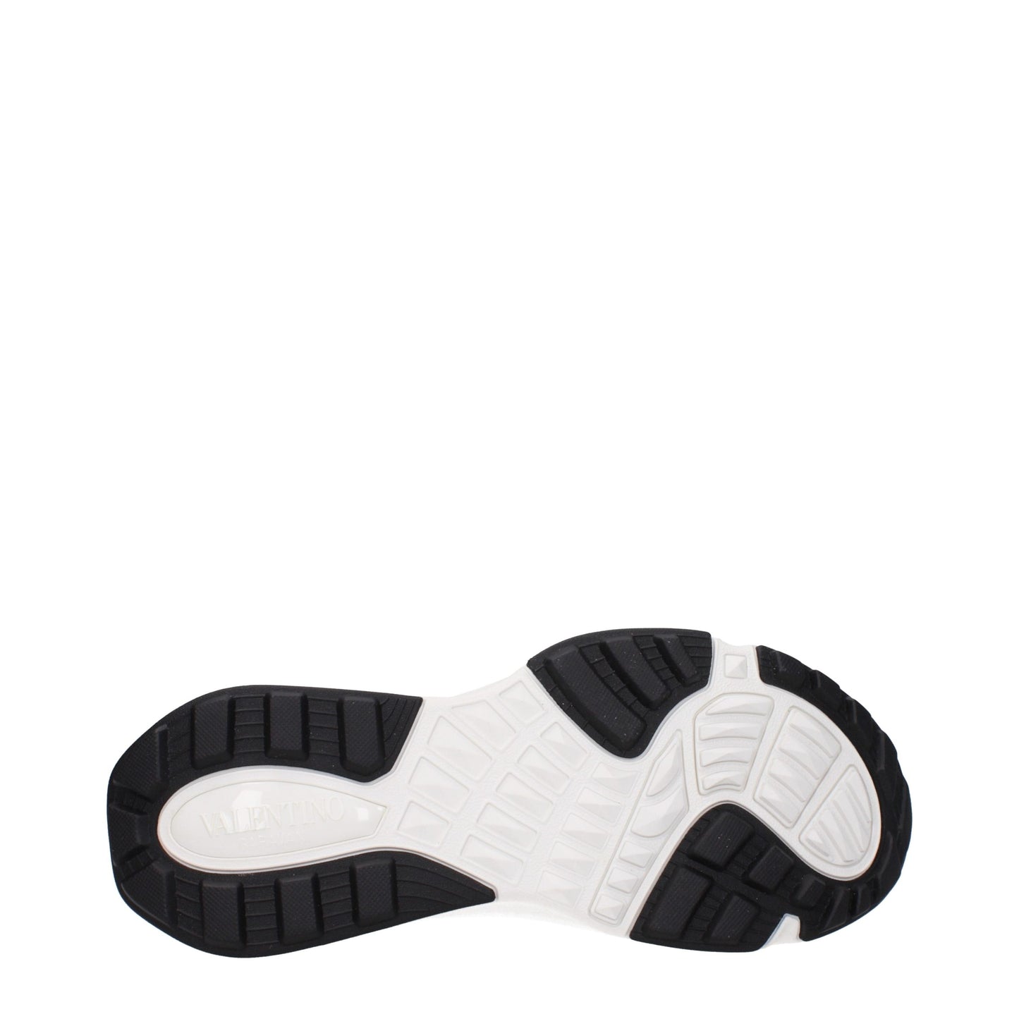 Athletic Sneakers by Valentino Garavani for men in rubber & fabric black, blue & white features an exquisite silhouette, showcasing the premium athletic style of the Men's Athletic Rubber & Fabric Sneakers with an exquisite finish.