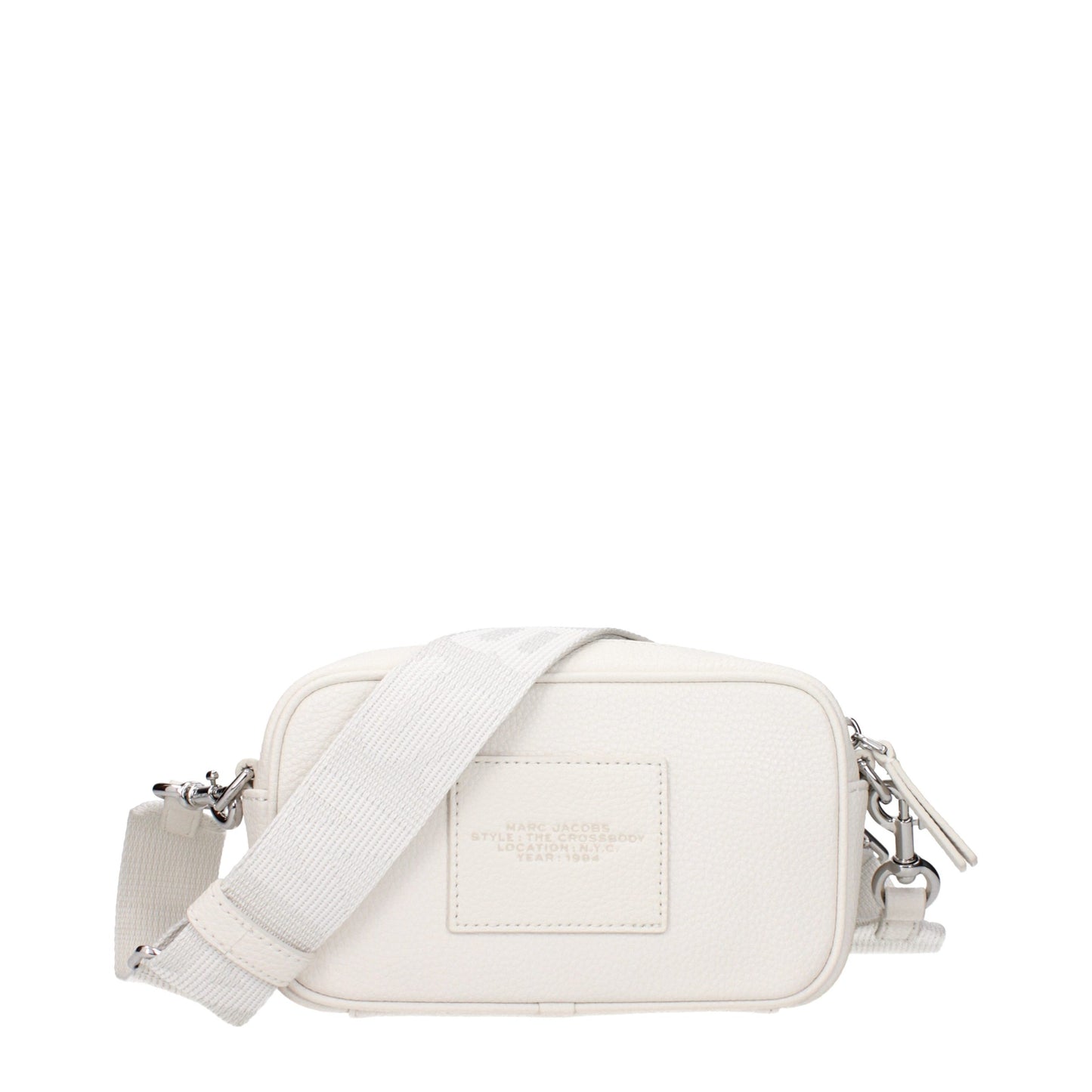 Crossbody Handbag by Marc Jacobs for women in leather blue & white features an multi-faceted design with a secure , ample , and versatile crossbody-strap & adjustable-strap for a multi-faceted finish.