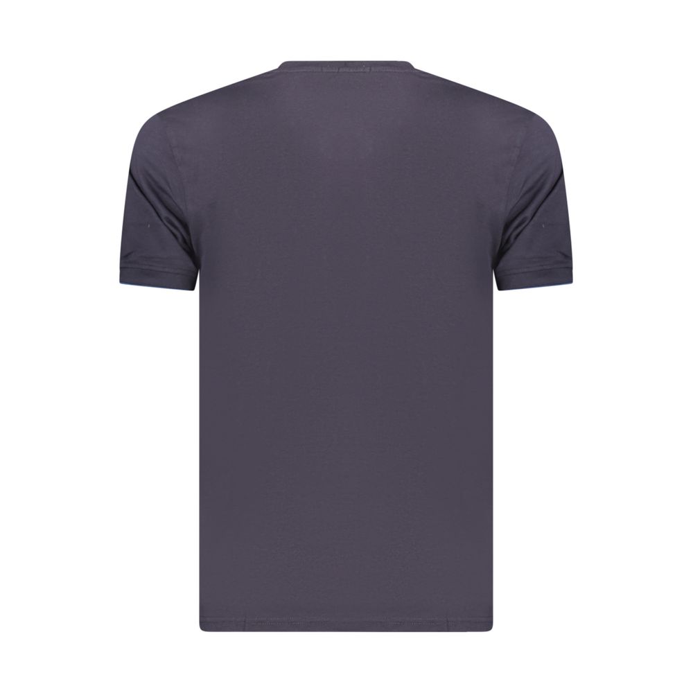 T-Shirt by Coveri Moving for men in cotton blue features an edgy silhouette, meticulously detailed with a sophisticated and for a truly edgy finish.