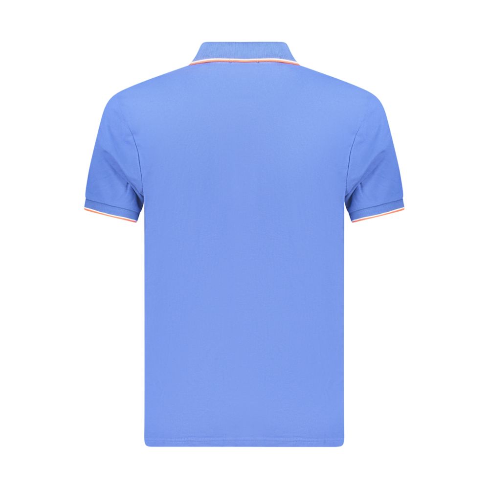 Polo Shirt by Coveri Moving for men in cotton blue showcases a enviable silhouette, featuring a refined and for a enviable finish.