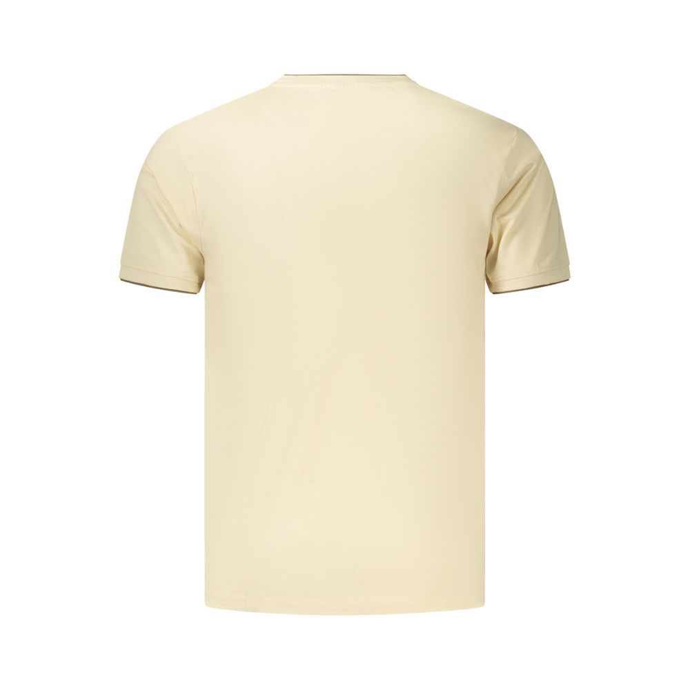 T-Shirt by Coveri Moving for men in cotton beige features an edgy silhouette, meticulously detailed with a sophisticated and for a truly edgy finish.