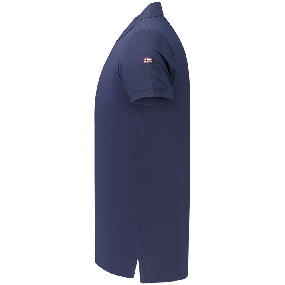 Polo Shirt by Norway 1963 for men in cotton blue presents a sleek silhouette, featuring a refined and for a sleek finish.