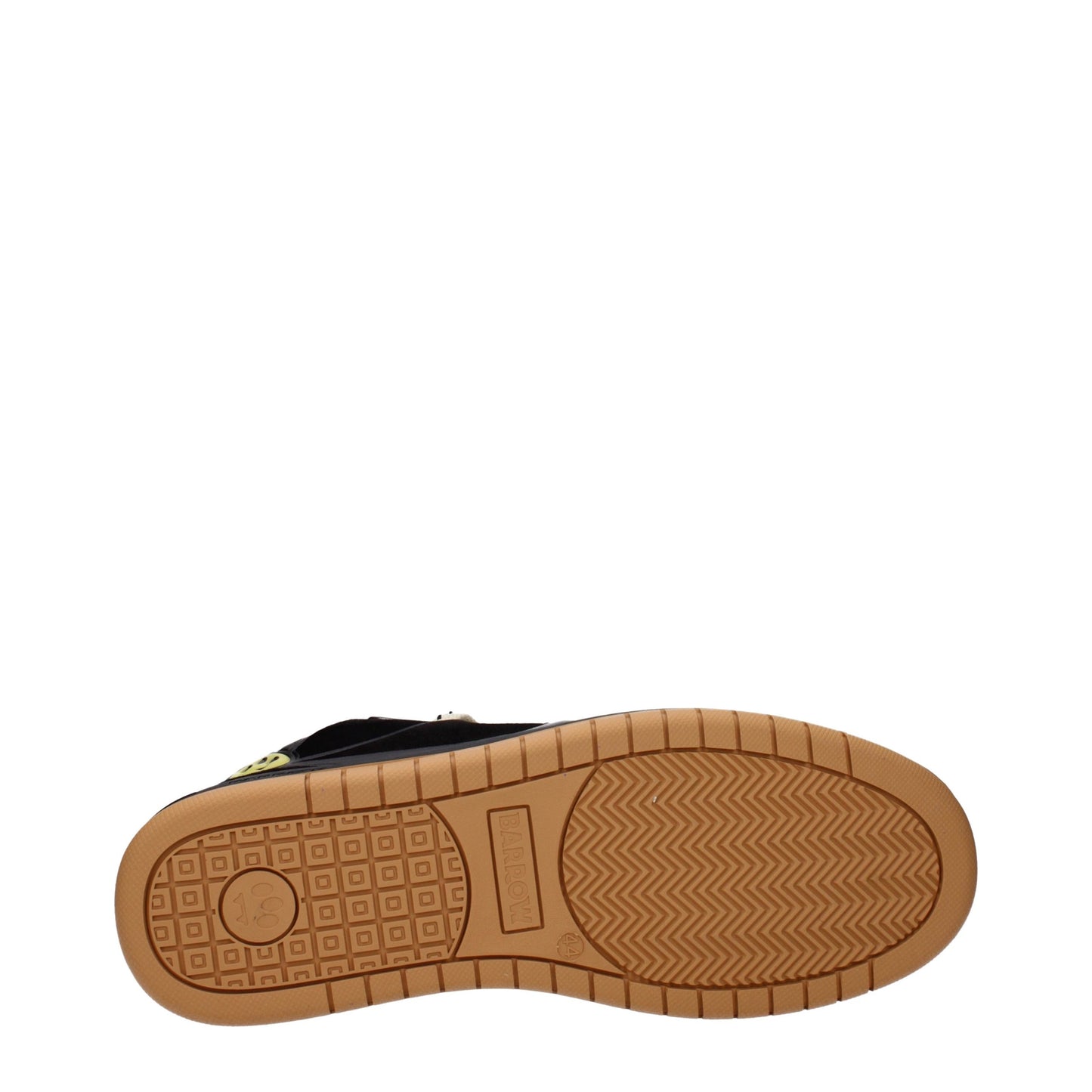 Sneakers by Barrow for men in suede leather black presents a on trend silhouette from the Men's Fashion Suede Leather Sneakers collection, showcasing a on trend fashion style for an elevated aesthetic.