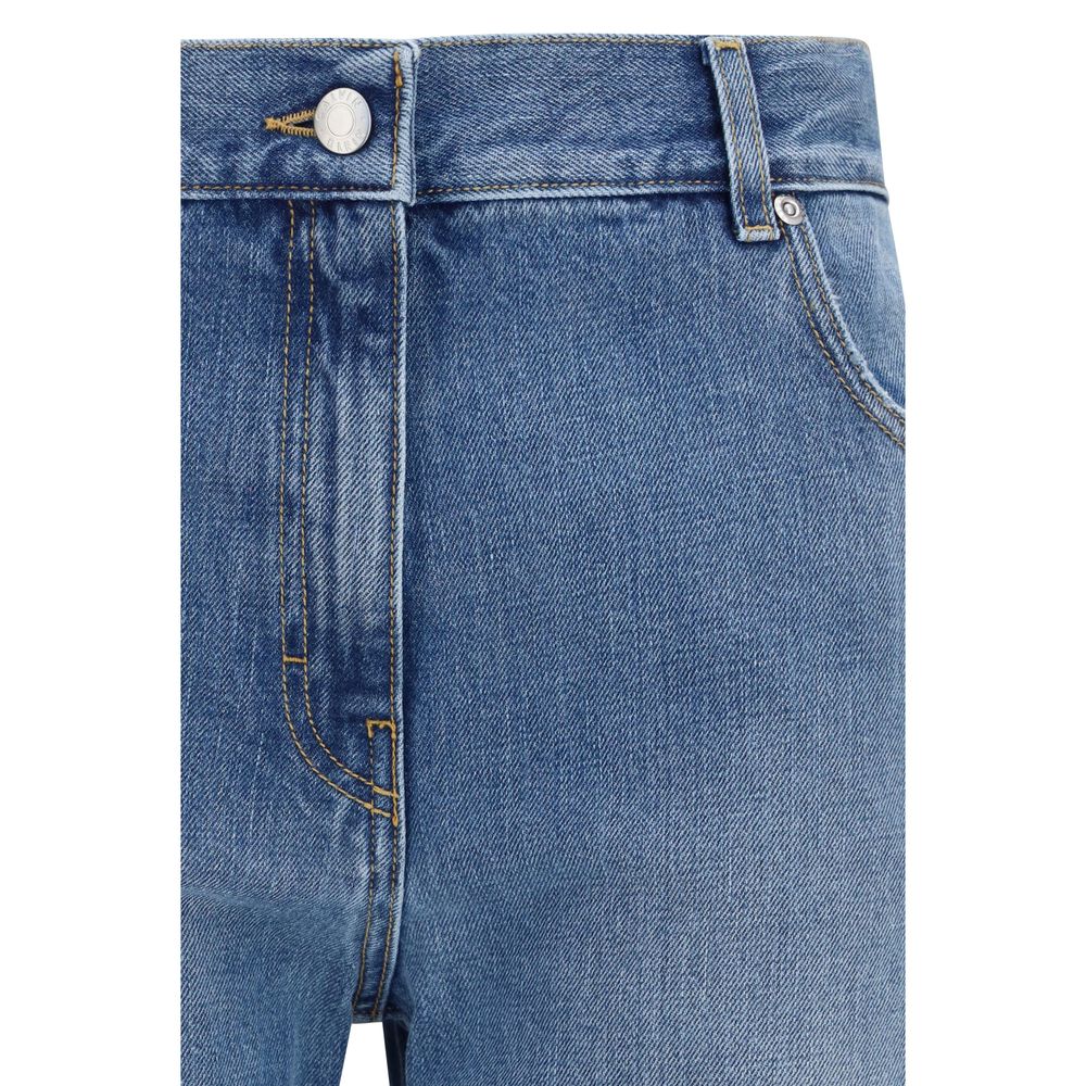 Jeans by Calvin Klein for women in denim cotton blue presents a refined pantology silhouette, artfully defined by a refined pantology straight-leg & regular-fit, long, and a sophisticated .