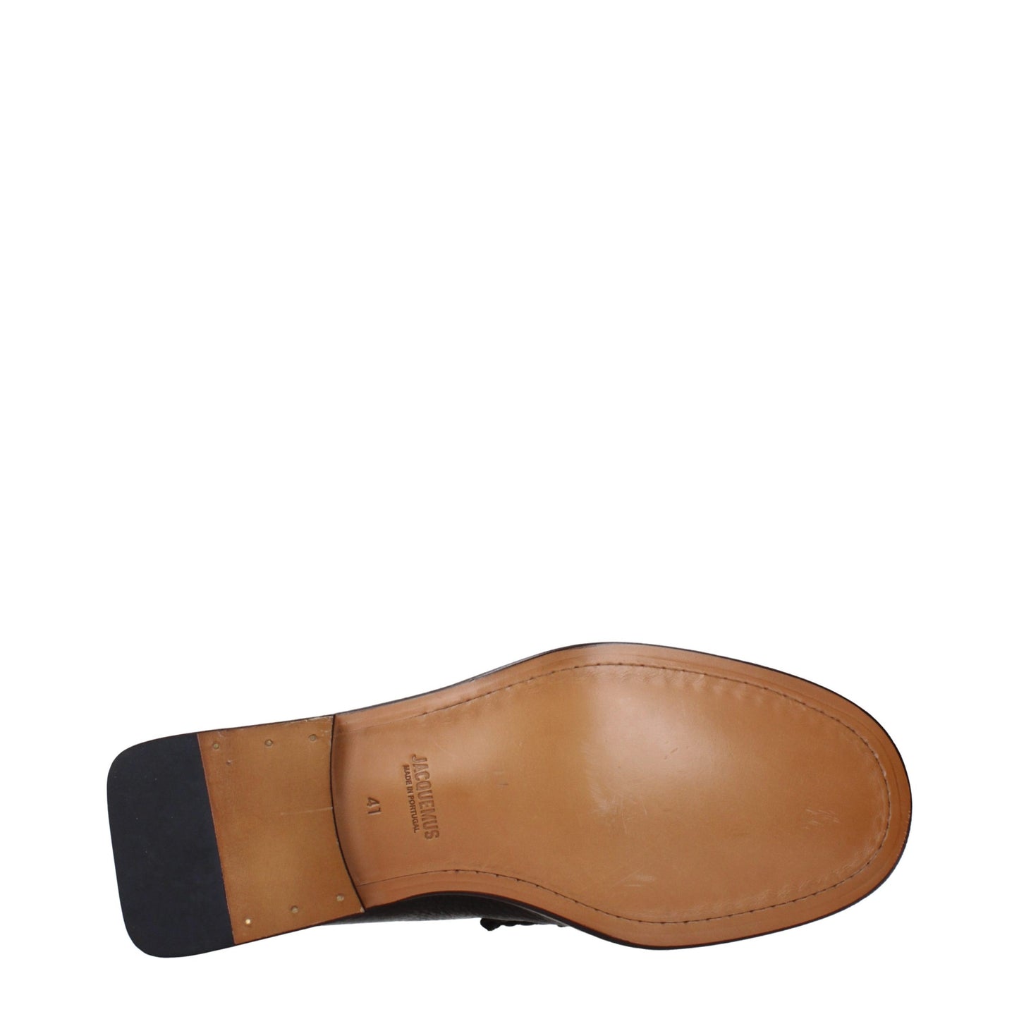 Jacquemus Men's Leather Loafer Slip-On Shoes - Brown