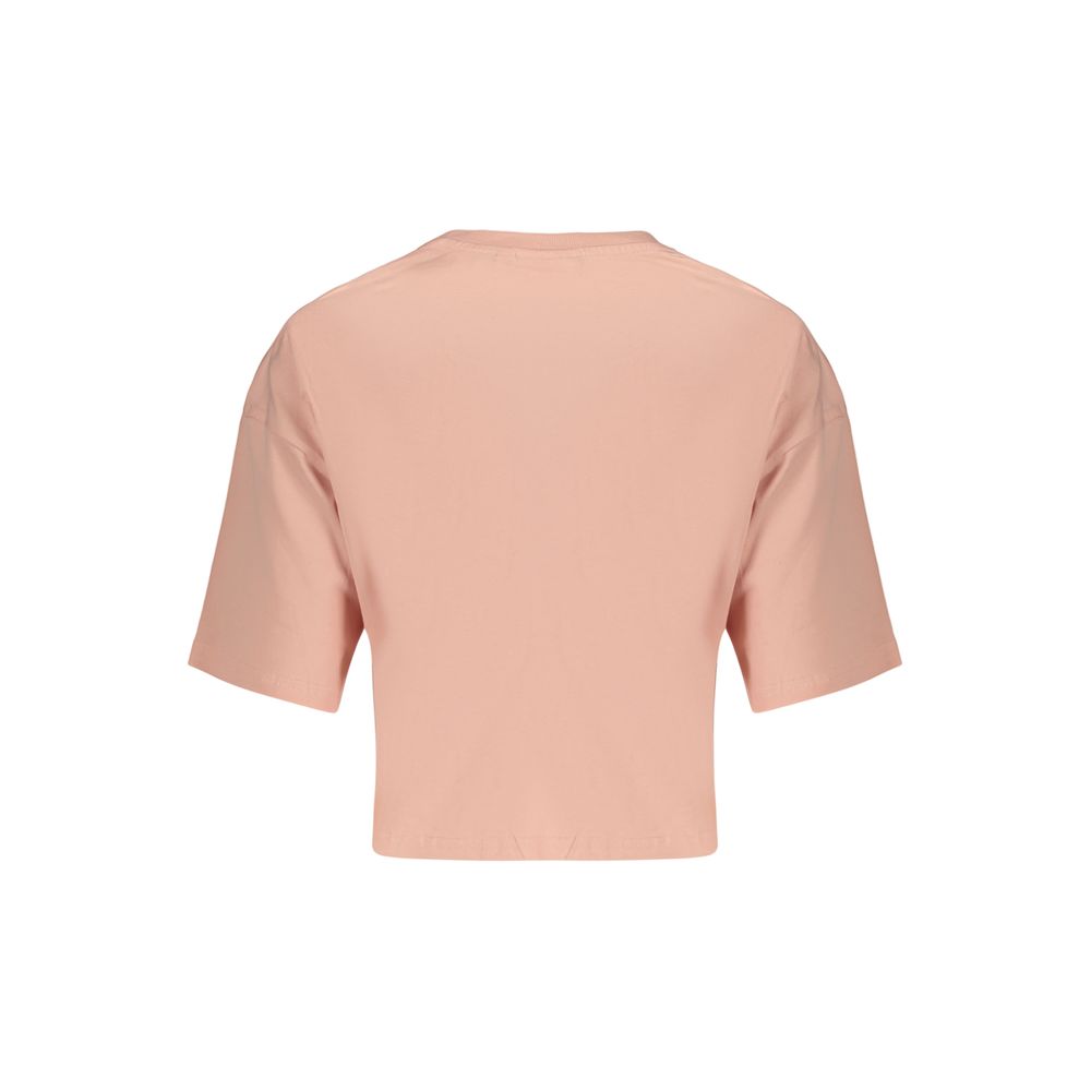 T-Shirt by Fila for women in organic cotton pink & print features a plush silhouette, showcasing a sophisticated and for a truly plush finish.