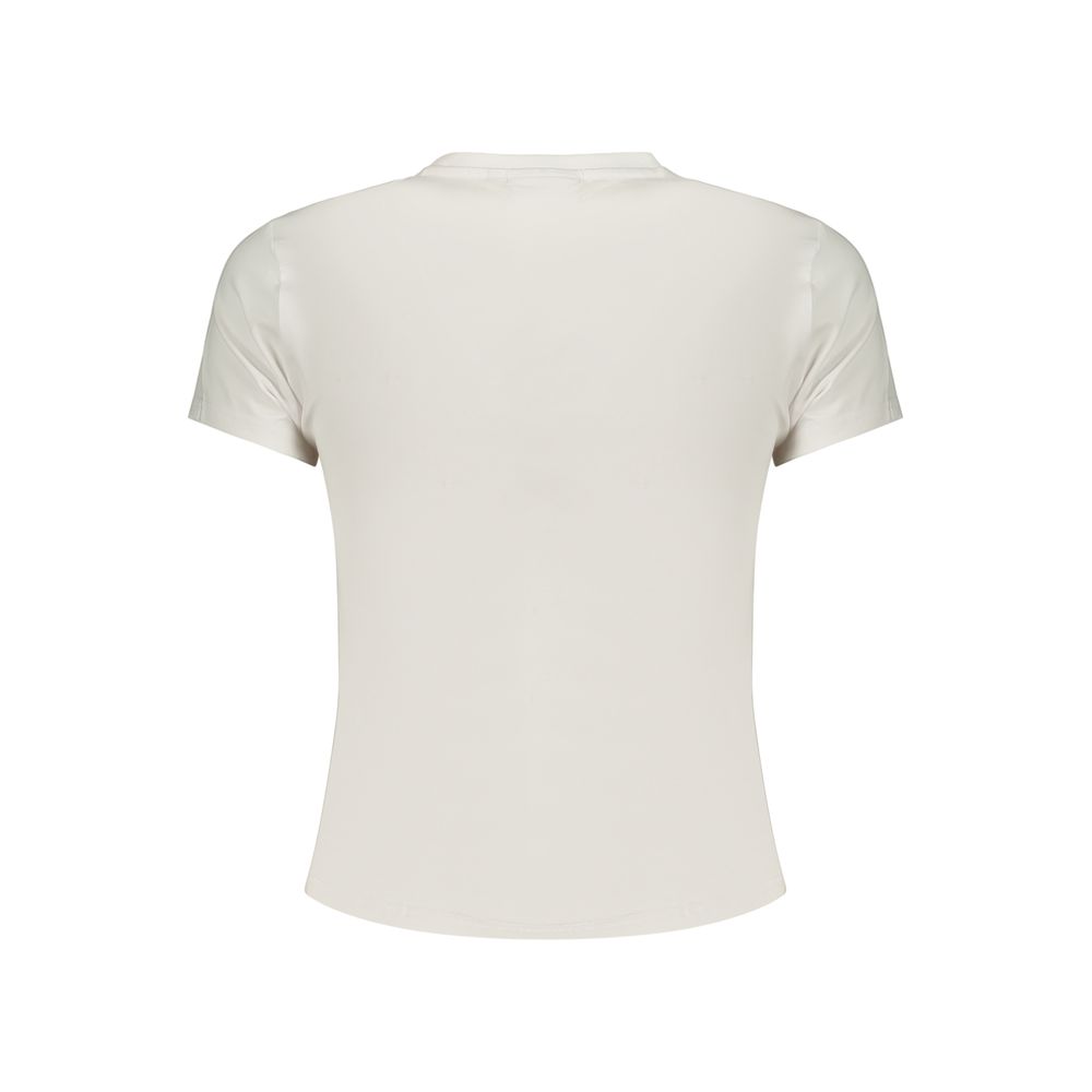 T-Shirt by Fila for women in stretch cotton white features a plush silhouette, showcasing a sophisticated and for a truly plush finish.