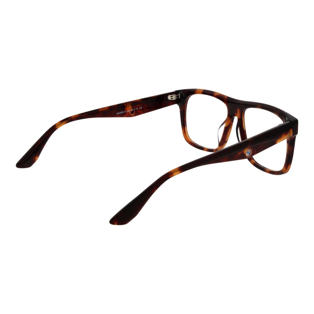 Eyeglasses Frames by BMW for men in plastic brown features an refined silhouette, showcasing a sophisticated brown coloured frame and refined full-frame frame design for a refined look.