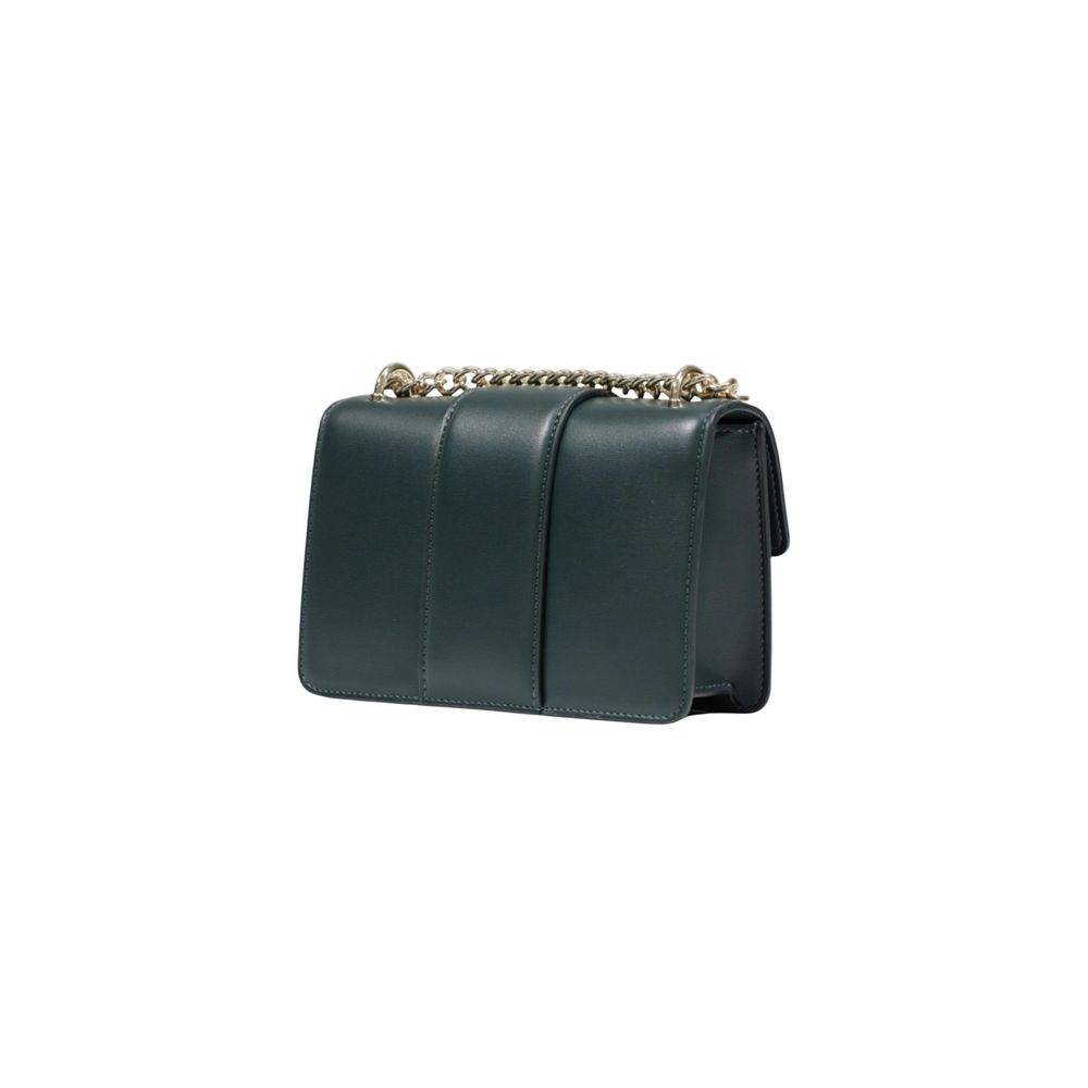 Large Messenger Handbag by Armani Exchange for women in polyester green & signature features a signature silhouette, showcasing a secure and signature with versatile adjustable-strap for a sophisticated look.