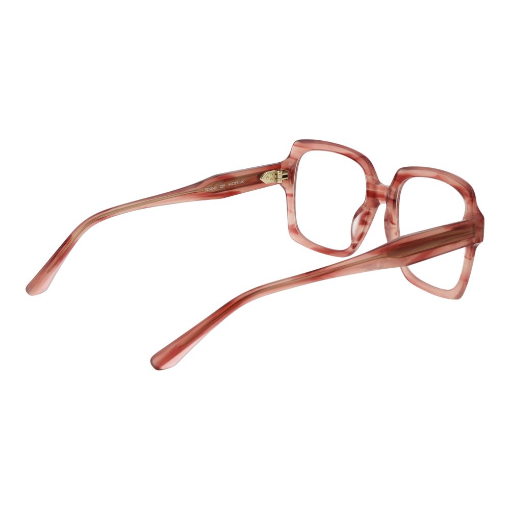 Eyeglasses Frames by Sandro for women in pink features an refined silhouette, showcasing a sophisticated rose coloured frame and refined full-frame frame design for a refined look.