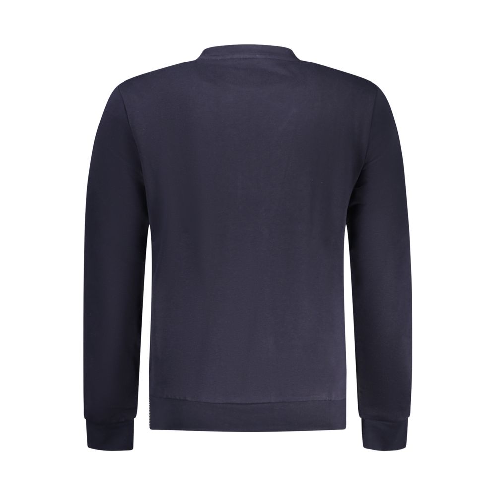 Napapijri Men's Regular-Fit Crew Neck Cotton Polyester Sweatshirt - Blue Print