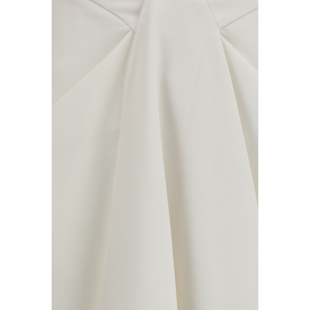 Skirt by Givenchy for women in mohair leather & merino wool white features an tailored silhouette, artfully capturing the essence of Women's Wrap Mohair Leather & Merino Wool Long Skirt in a sophisticated long.
