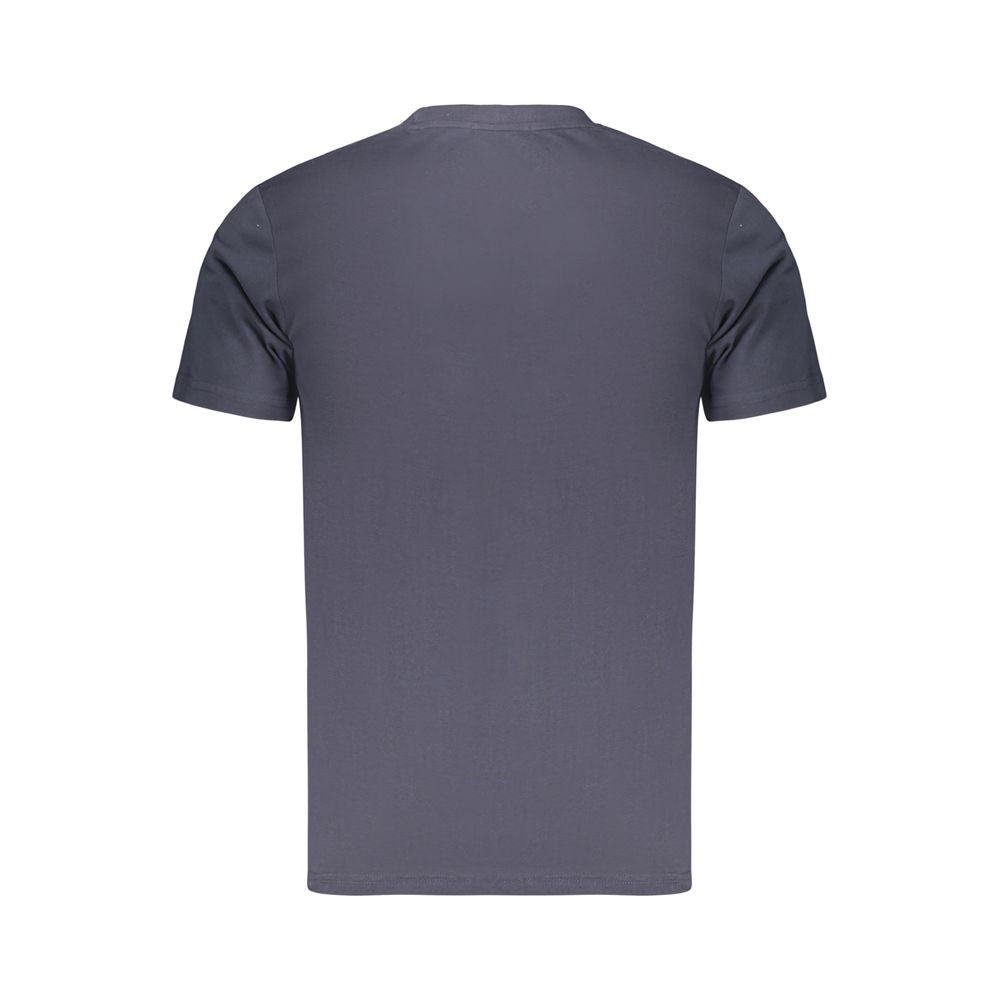 T-Shirt by Marina Yachting for men in cotton blue & signature features an edgy silhouette, meticulously detailed with a sophisticated and crew neckline for a truly edgy finish.