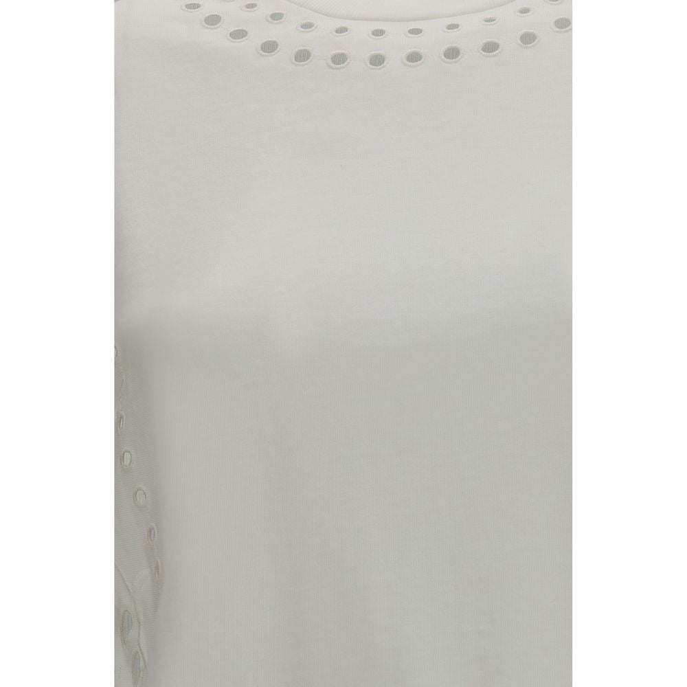 T-Shirt by Isabel Marant Étoile for women in cotton white & toile showcases a chic silhouette, artfully detailed with a chic and for a chic finish.