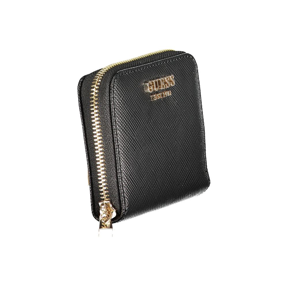 Wallet by Guess Jeans for women in polyurethane black & signature presents a architectural silhouette from the Isola Polyurethane Wallet collection, showcasing architectural for a architectural finish.