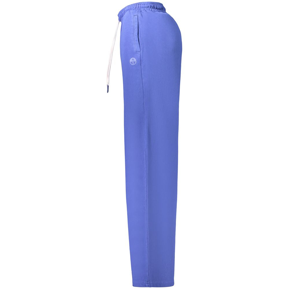 Sweatpants by North Sails for women in cotton blue, signature & print features an sporty athletic with a long and , expertly finished with for an sporty performance aesthetic.