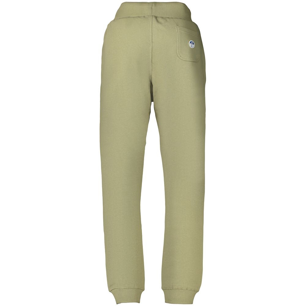 Joggers by North Sails for men in cotton green features an sartorial and long with a cut for a sartorial finish.